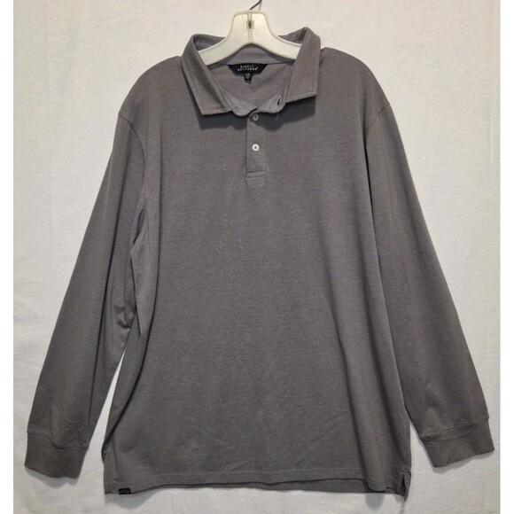 Simply Southern Other - Simply Southern Men's XXL Gray Polo Shirt Long Sleeve New Classic